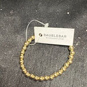 BaubleBar Gold Beaded Stretch Bracelet